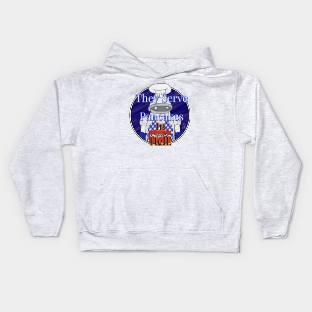 Waffle Bot Kids Hoodie by AndrewValdezVisuals